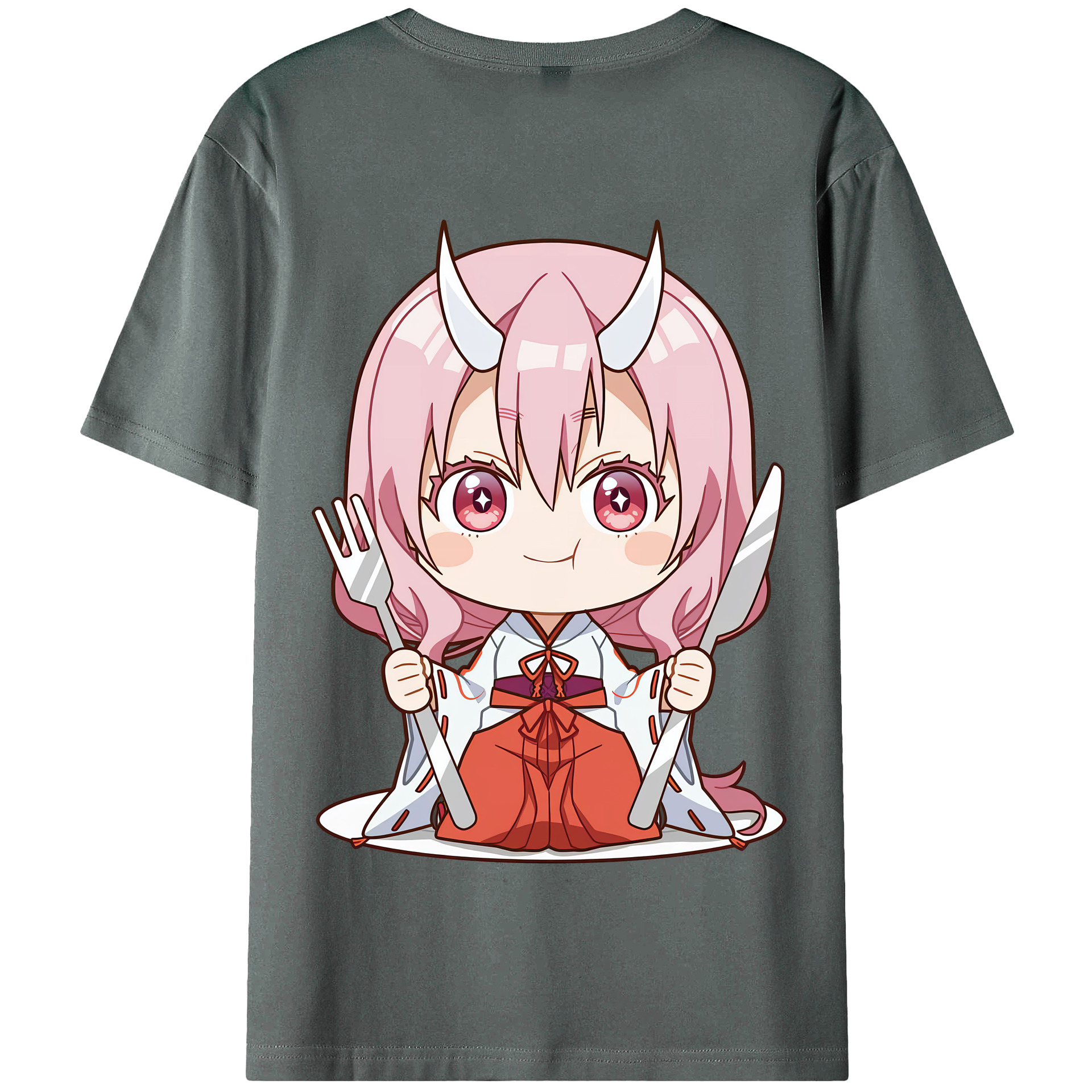 （画像用） 転スラ Regarding Reincarnated to Slime 綿100％半袖Tシャツ（背面プリント）